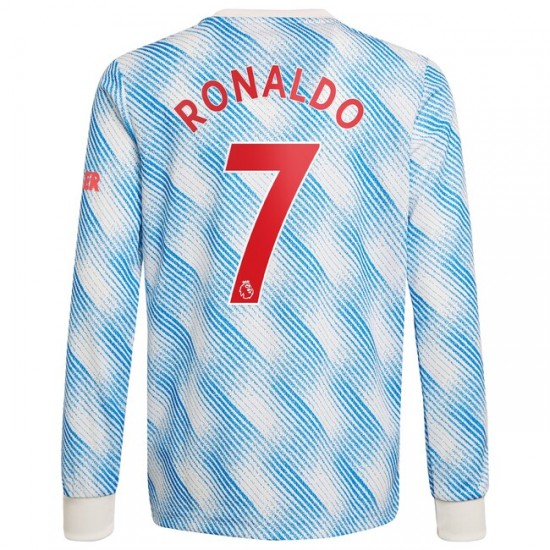 Camisola Manchester United Cristiano Ronaldo 7 Equipamento Segundo 2021-2022 Manga Comprida